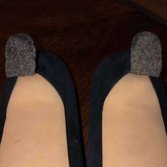 Gloria Vanderbilt Vintage Preppy Glam Academia Note Vintage Black Gold Heels 9 - Picture 15 of 15